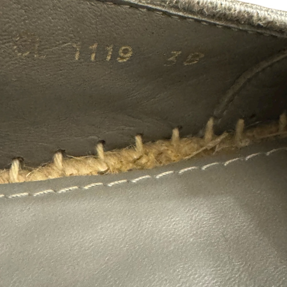 Dior- Christian Dior Cream and Gray Espadrilles Sz 38 (8) - Picture 7 of 10
